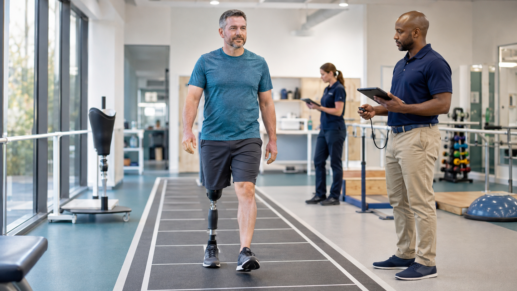 Functional gait assessment of a lower-limb prosthesis user